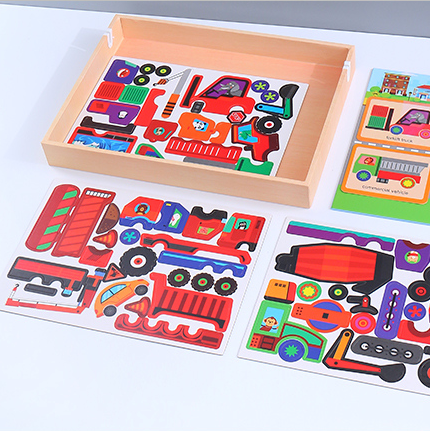 Educational Magnetic Puzzle- Happy Cars(9910A)