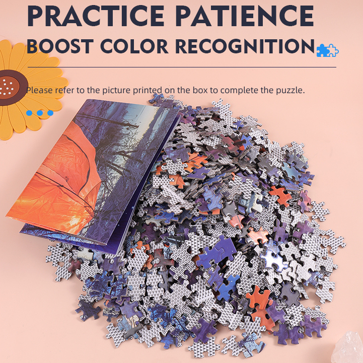 Snow Starry Sky Camping Pattern Puzzle (1000PCS)