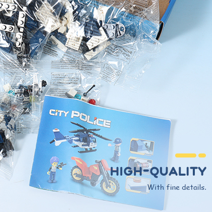 Building Blocks- City Police Series - Helicopter Chasing(150