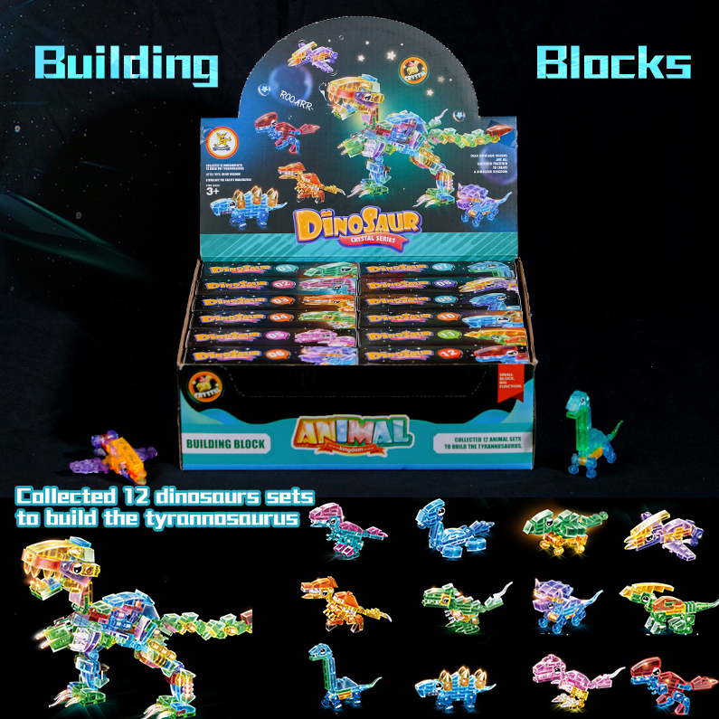 Crystal Dinosaur Series Building Blocks