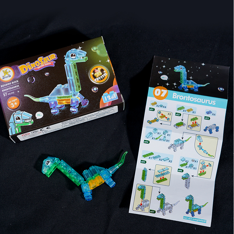 Crystal Dinosaur Series Building Blocks