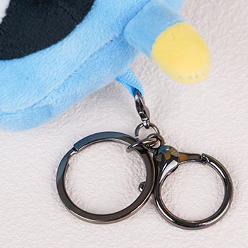 Happy Penguin Mobile Phone Stuffed Doll Keychain