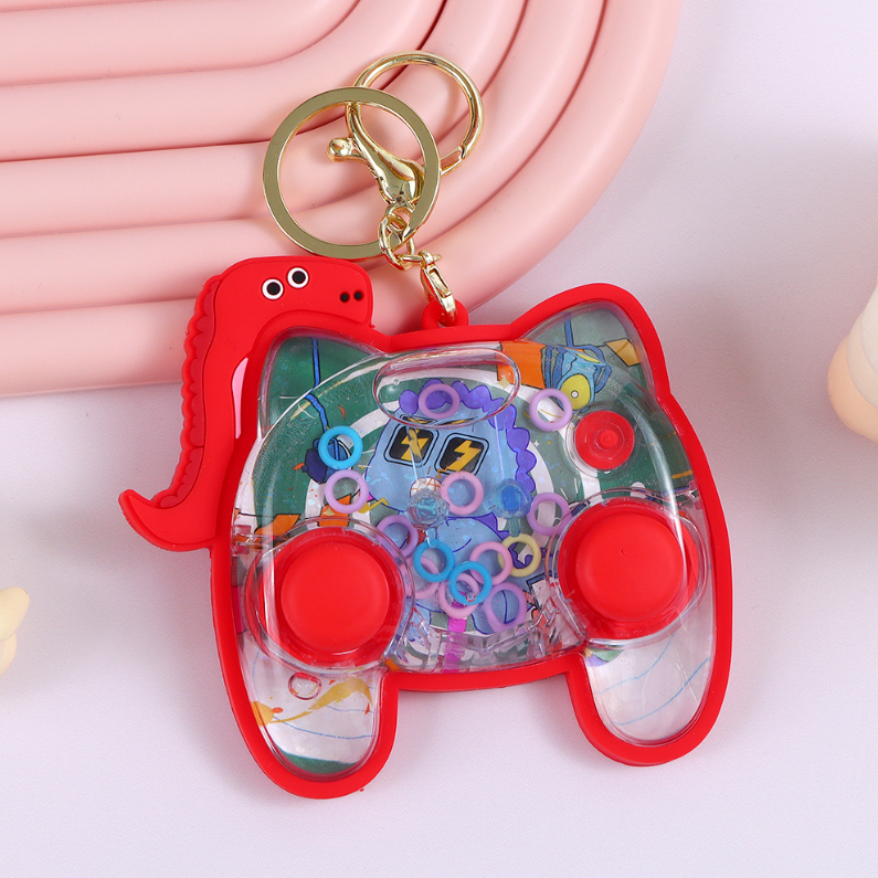 Dinosaur Gamepad Water Game Keychain