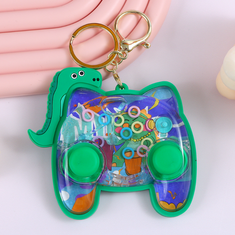Dinosaur Gamepad Water Game Keychain