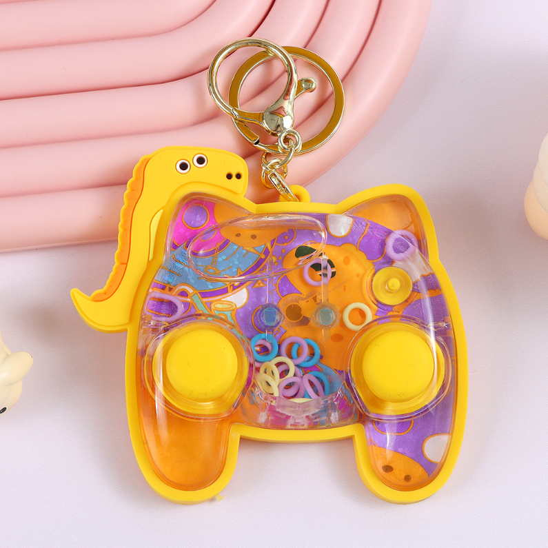 Dinosaur Gamepad Water Game Keychain