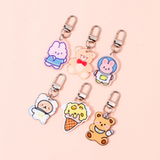 Assorted Basic Acrylic Keychain