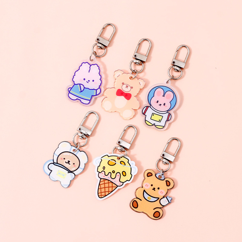 Assorted Basic Acrylic Keychain