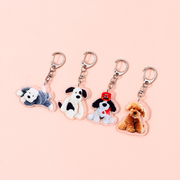Puppy Family Acrylic Keychain