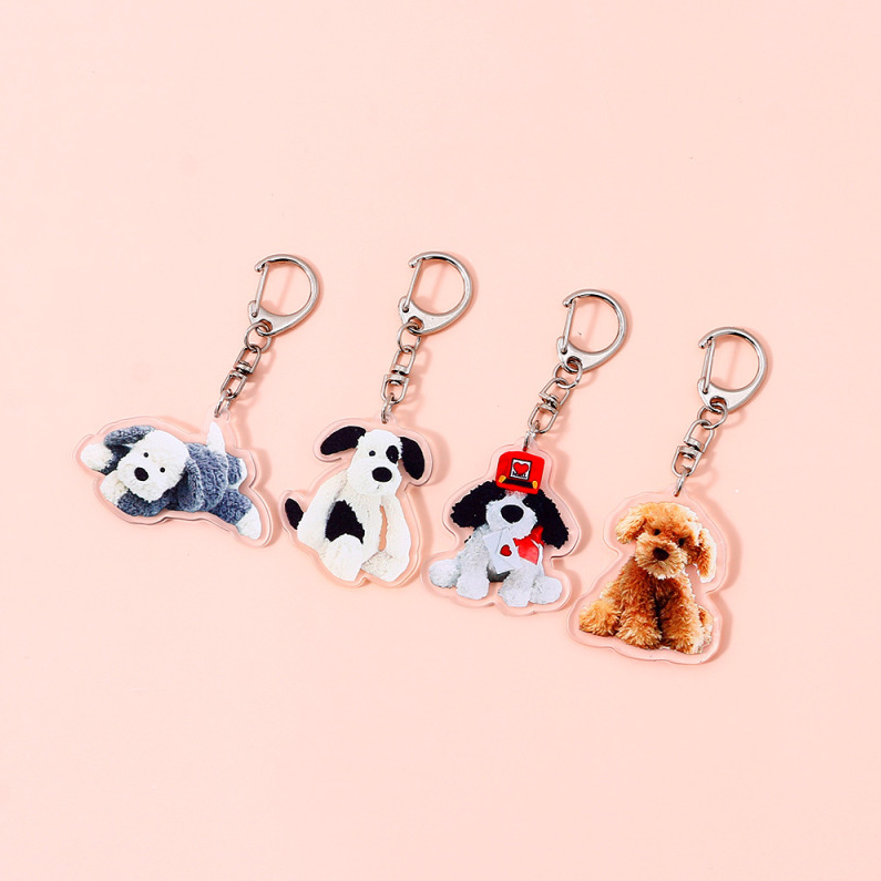 Puppy Family Acrylic Keychain