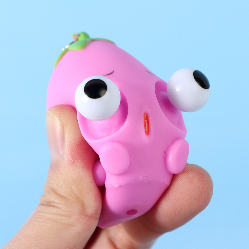 Ugly Cute Vegetables Slow Rising Squishy Keychain