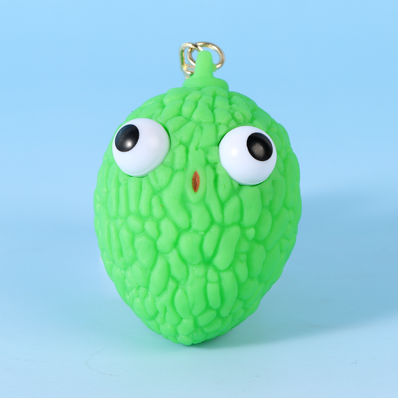 Ugly Cute Vegetables Slow Rising Squishy Keychain