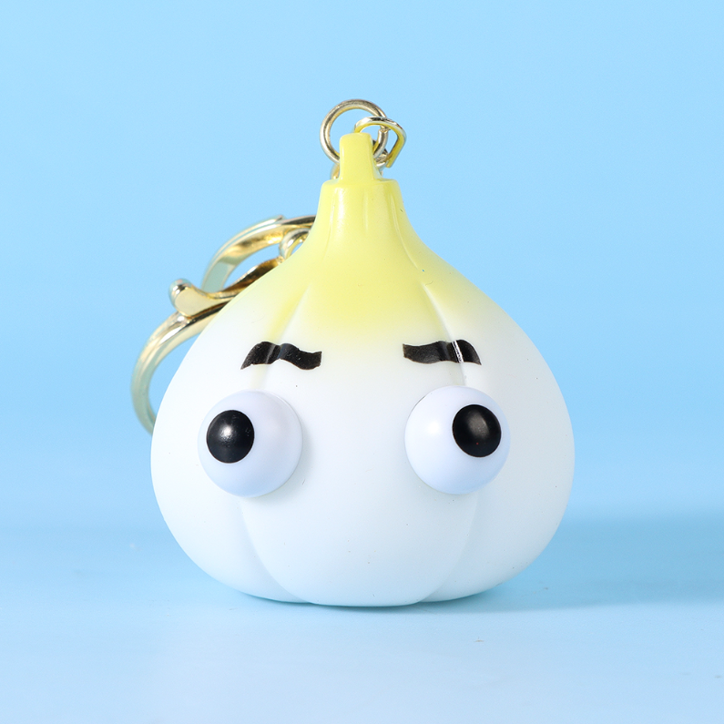 Ugly Cute Vegetables Slow Rising Squishy Keychain