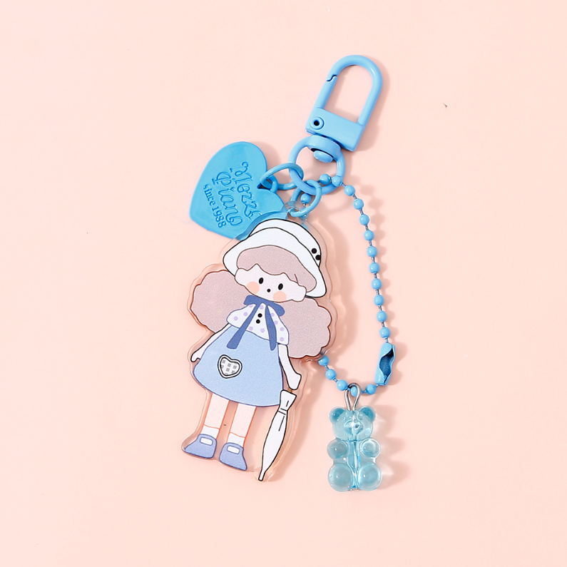 Little Girl Acrylic Keychain