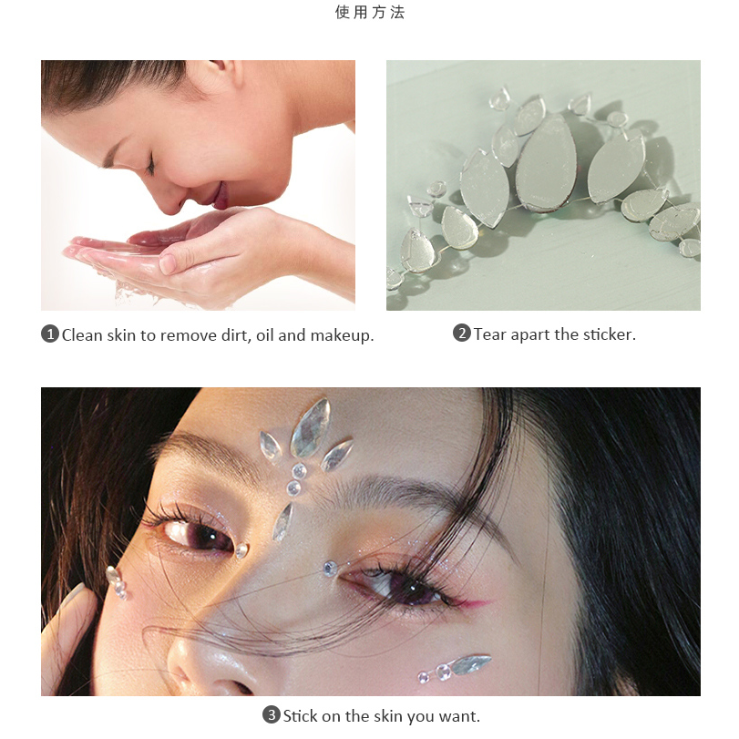 Facial Rhinestone Sticker 27#