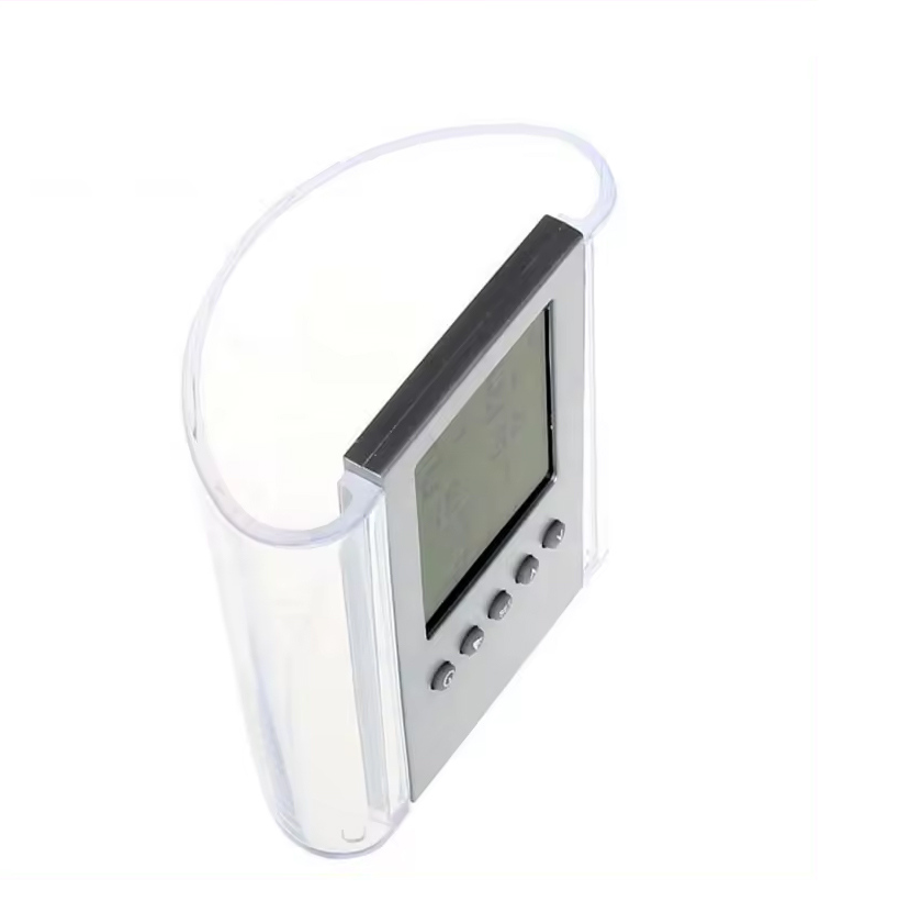 Transparent pen holder multi-function electronic alarm clock