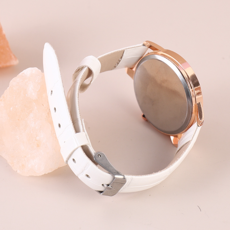Stylish crocodile print watch