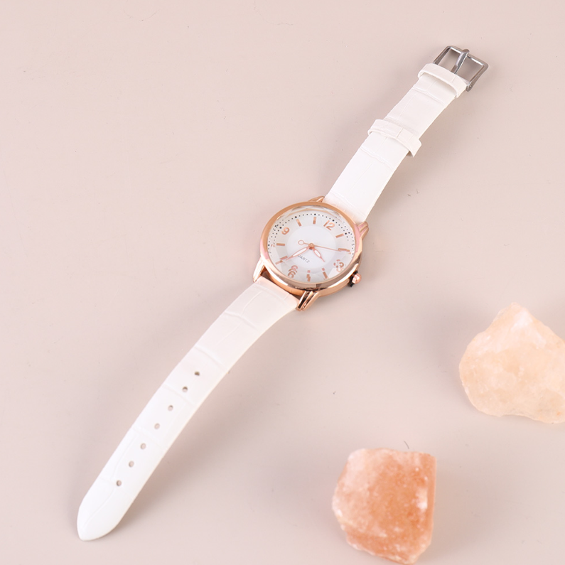 Stylish crocodile print watch