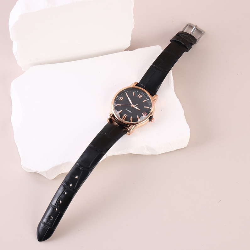Stylish crocodile print watch