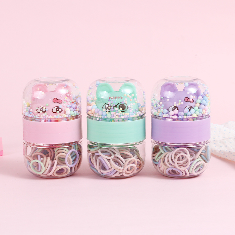 Cute bottled rubber band