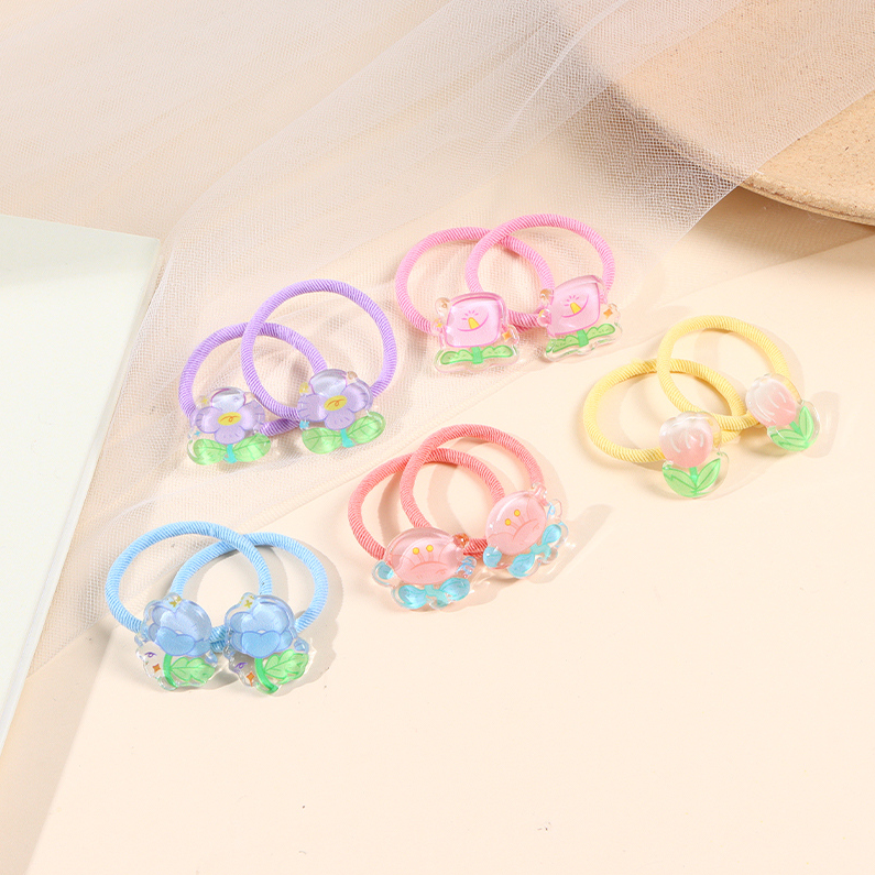 Card-mounted fancy rubber band
