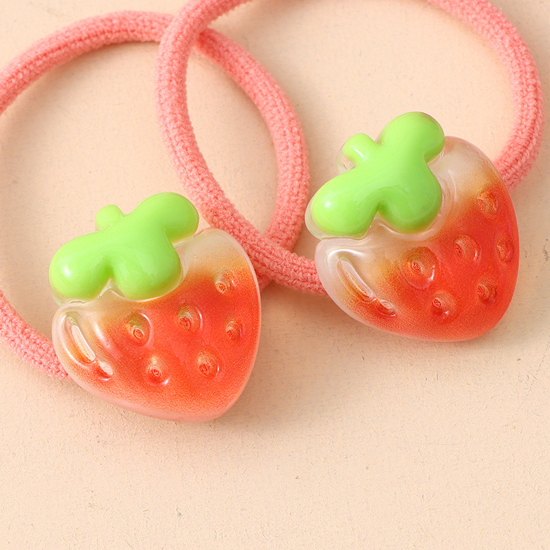 Fruit and vegetable bands on a card