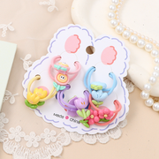 Flower children's rubber band 10 pieces