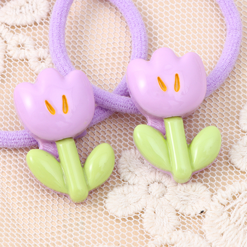 Flower children's rubber band 10 pieces