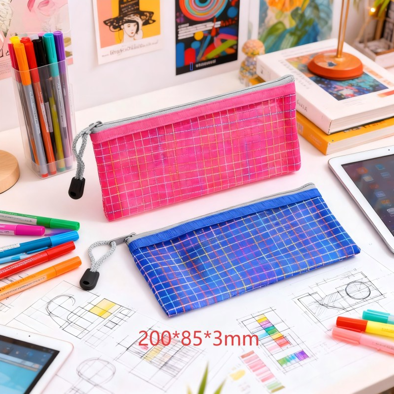 Colorful Grid Bag (20*8.5*0.3cm)