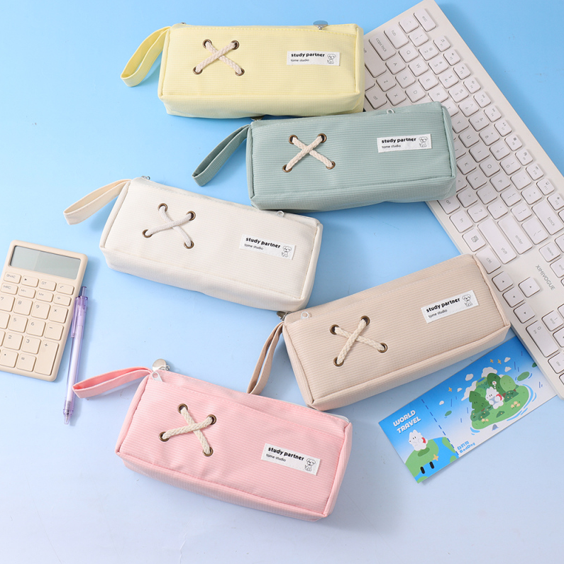 Candy Triangular Two-layer Pencil Bag