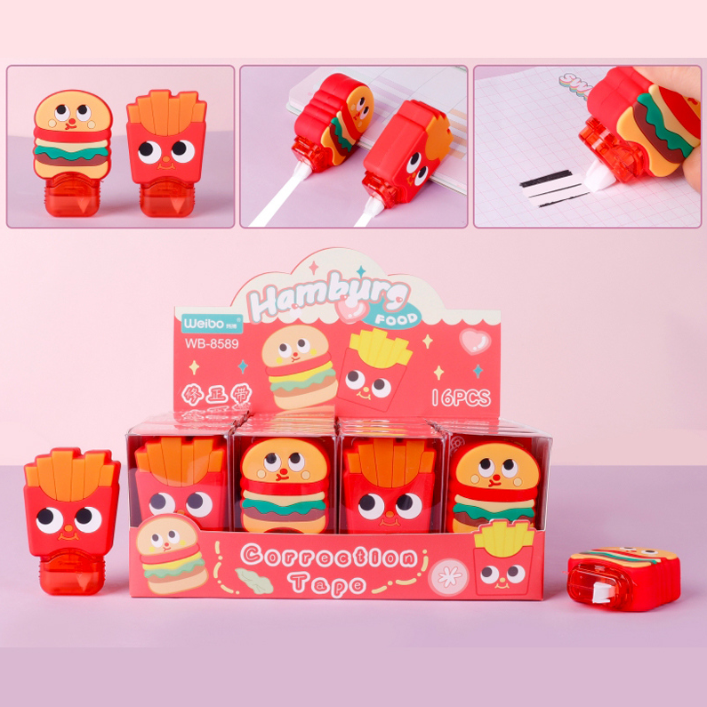 Hamburger French Fries Correction Tape