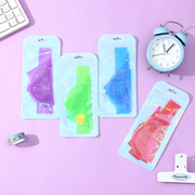 Colorful Clear 4 Pieces PVC Ruler Set