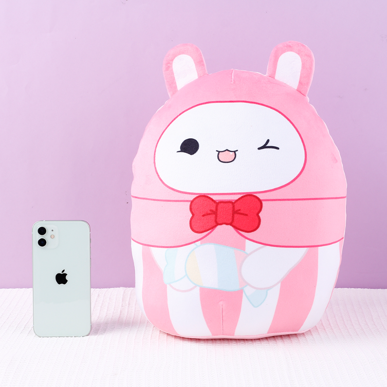 Delicious candy rabbit throw pillows