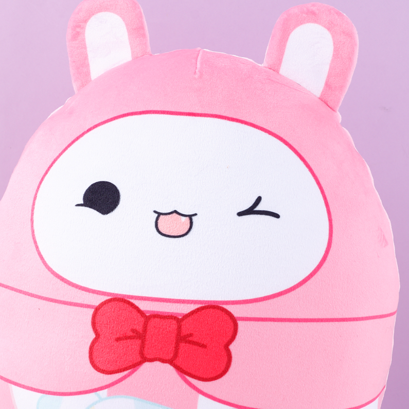 Delicious candy rabbit throw pillows