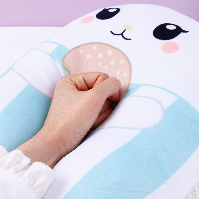 Yummy burger cat throw pillows