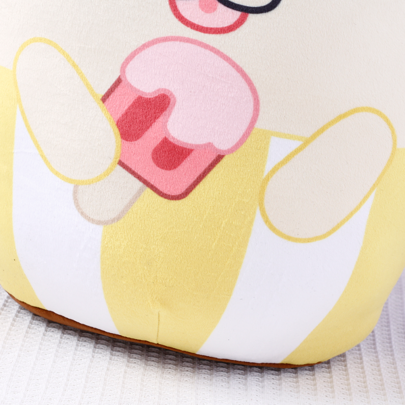 Delicious ice cream dog throw pillows
