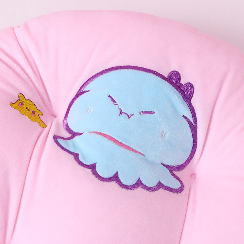 Seaworld Octopus Four-Hole Cushion (Pink)