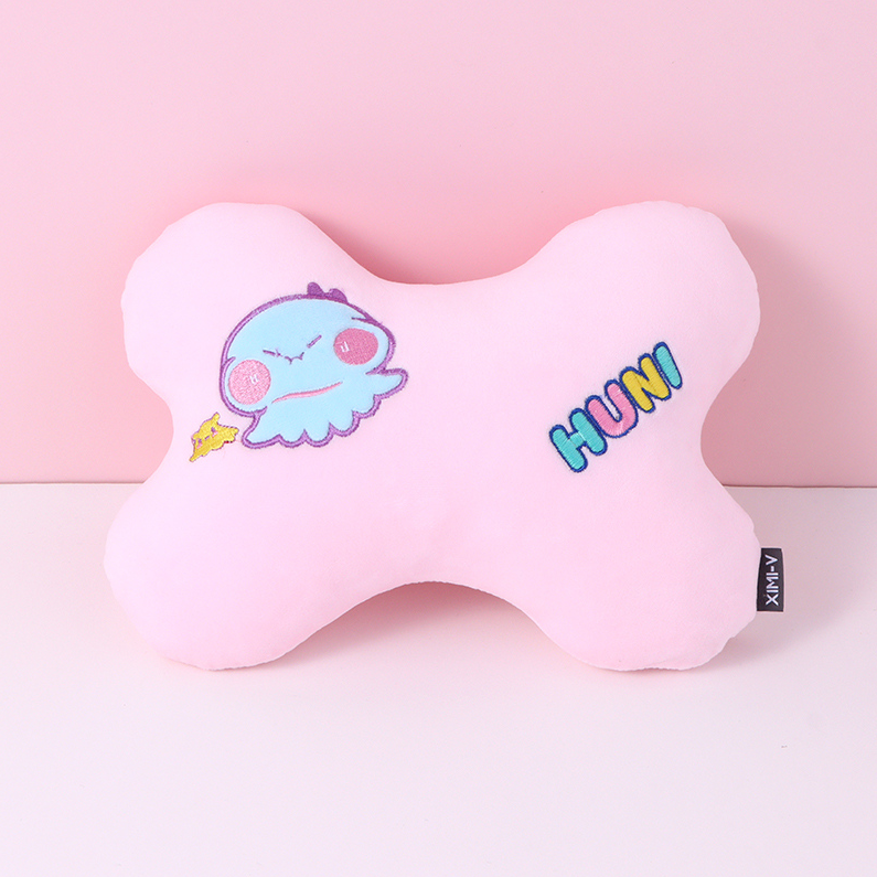 Seaworld Octopus PP Cotton Bone Pillow (Pink)