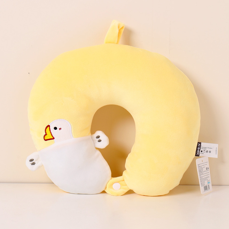 Fat Duckling PP Cotton U-shaped Pillow (yellow)
