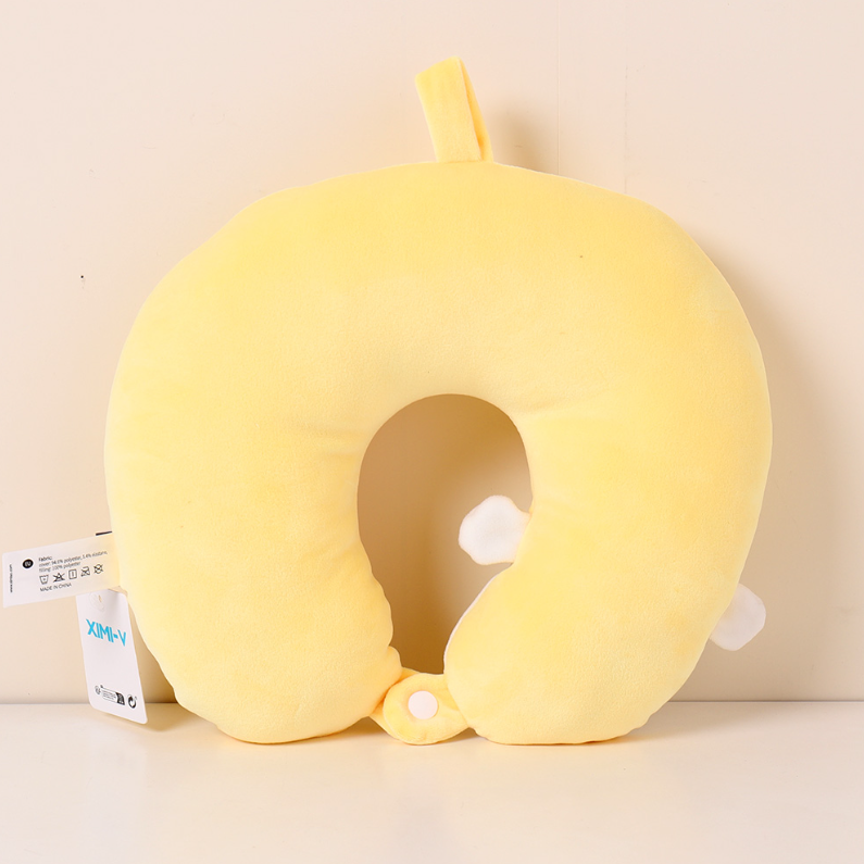 Fat Duckling PP Cotton U-shaped Pillow (yellow)