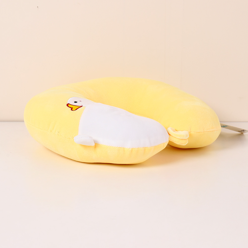 Fat Duckling PP Cotton U-shaped Pillow (yellow)