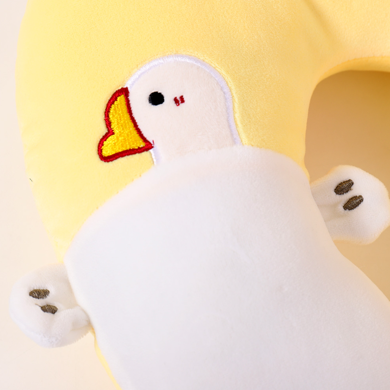 Fat Duckling PP Cotton U-shaped Pillow (yellow)