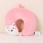 Happy Rabbit PP Cotton U-shaped Pillow (Pink)