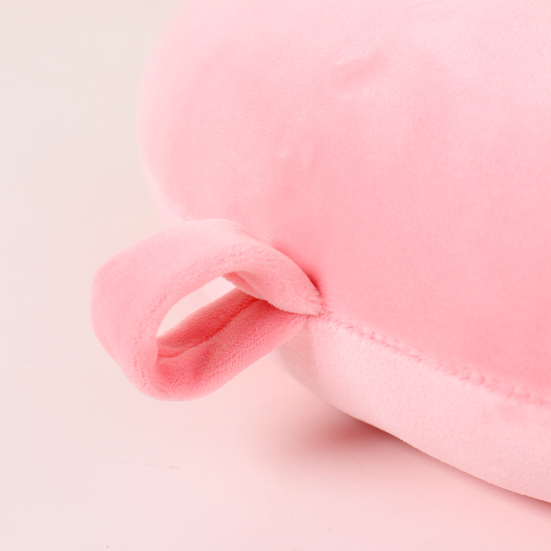 Happy Rabbit PP Cotton U-shaped Pillow (Pink)