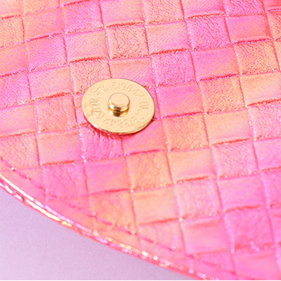 Dream Pearl Diamond Check Shoulder Bag (Pink)