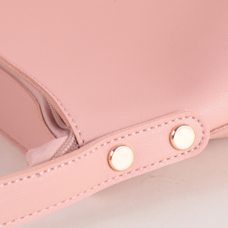 Elegant Solid Color Bucket Shoulder Bag