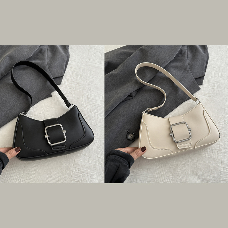 Popular Square Button Underarm Shoulder Bag