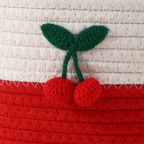 Fruit Collection Cherry Cotton Rope Handbag