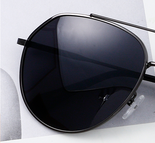 Classic parallel bars Round lightweight Men's sunglasses (Gu