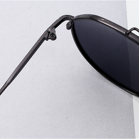 Classic parallel bars Round lightweight Men's sunglasses (Gu