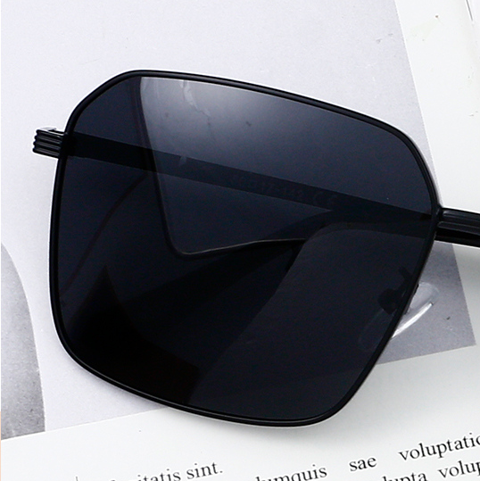 Classic square Large frame sunglasses for men (black)